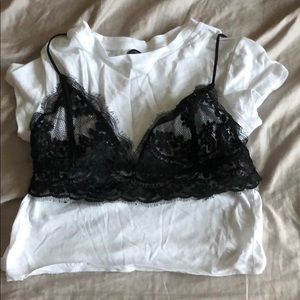 Kendall and Kylie white crop top